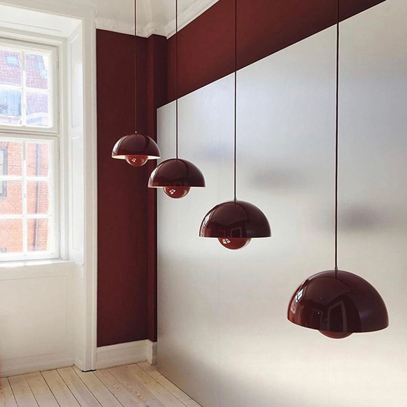 Aagam 1 - Light Dome Pendant, Red