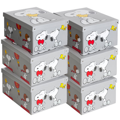 Storage Box: 6pk Large - Snoopy
