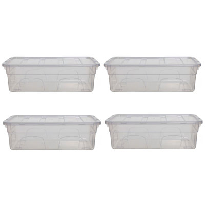 Whitefurze Plastic Storage Tub & Tote