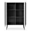 Zova High Sideboard Two Door With Slatted Fronts 103 cm With Legs-244755528