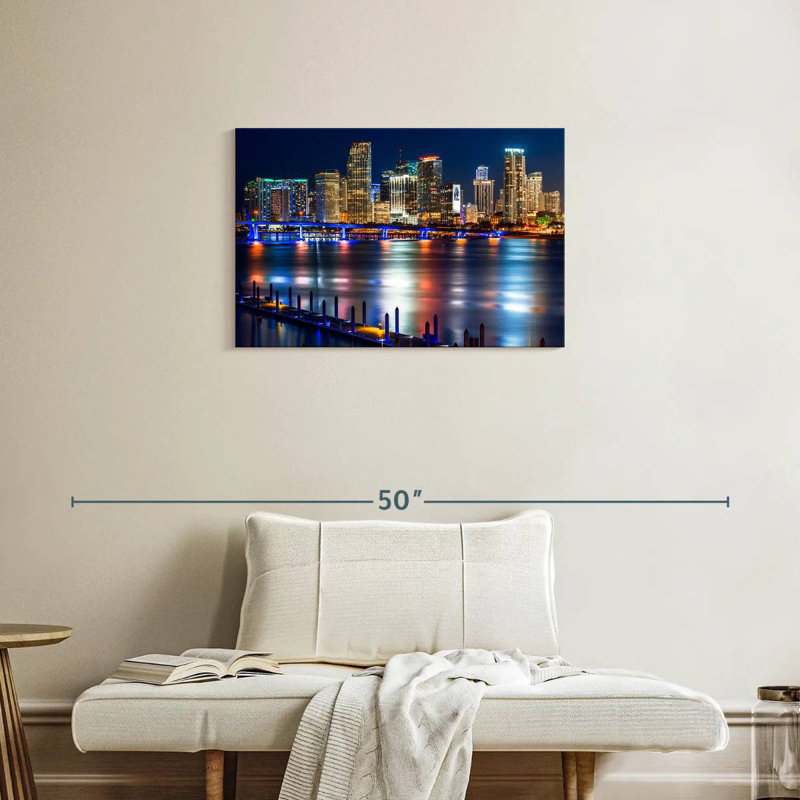 Horizon lumineux de Sirci à Miami, H 20 po x l 30 po