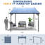 Pergola murale robuste - Conception peu encombrante-114134377