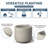 Large Concrete Round Planter / Pot With Drainage Holes-505204074-505204075