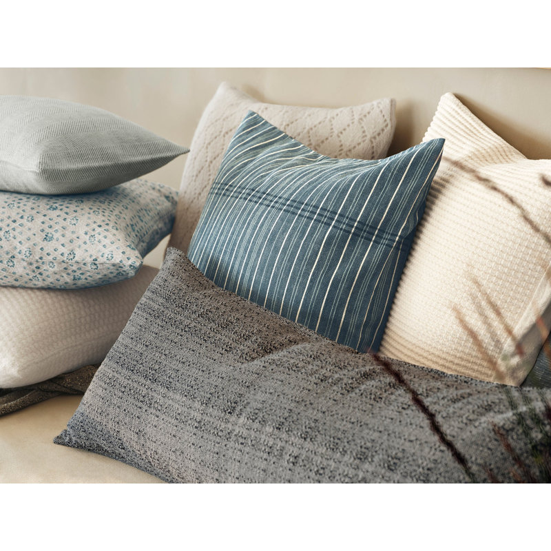 Fernwood Organic Square Pillow Cover, Twilight Blue