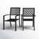 Alyah Powder Coated Steel Outdoor Stacking Dining Armchair