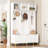 Hall Tree 49.62'' Wide With Bench And Shoe Storage-467580532
