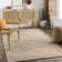 Tapis géométrique en jute tissé à plat de couleur kaki