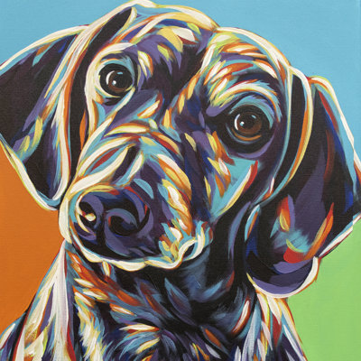 Dachshund II 1 Piece Wrapped Canvas Painting