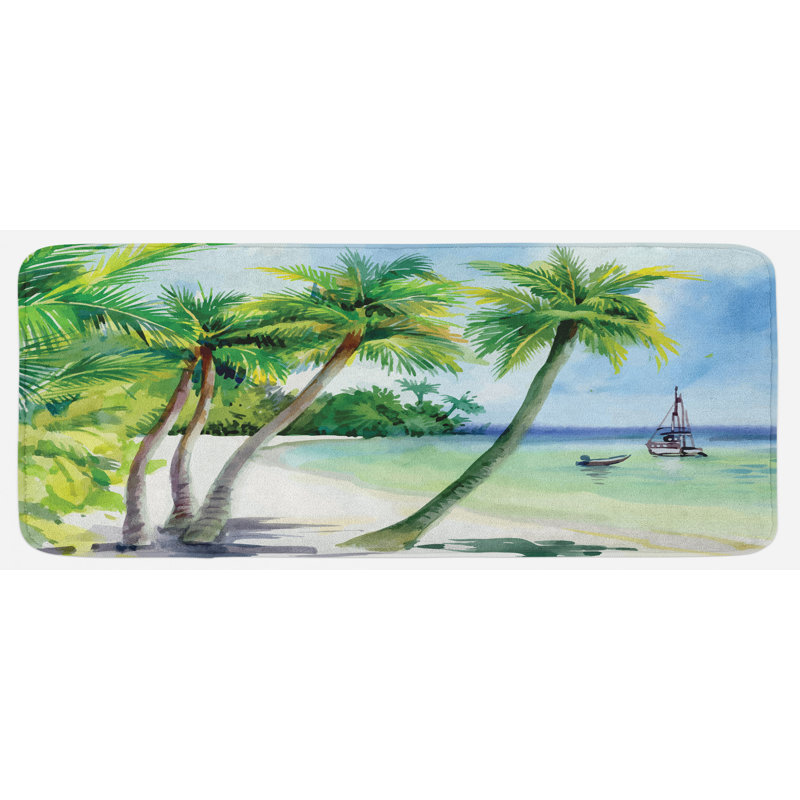 Tapis de cuisine tropical