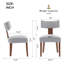 Chaise d'appoint rembourrée en bois massif-793518154