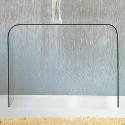 Knushevia 43'' Glass Console Table