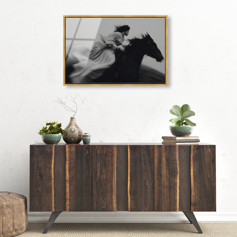 Spirit in Motion High-Gloss Frameless Acrylic Glass Wall Art Animals Print by Oliver Gal, Ready to Hang, 15 x 10, 21"H x 31"W