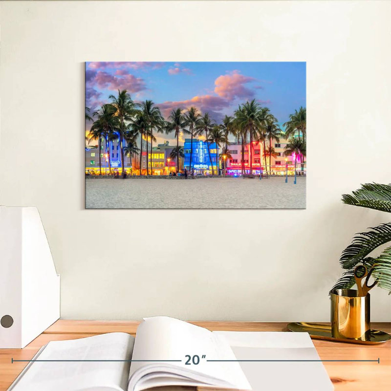 Nicci Ocean Drive Miami Sunset, H 8 po x l 12 po