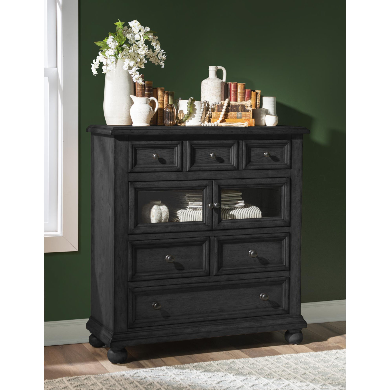 Country Living Accent Chest 2, Black