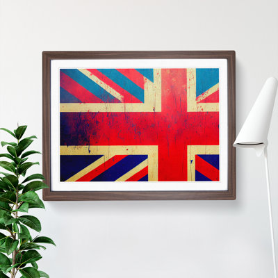 XH1022-6699X Painted Union Jack Flag Vol.2 - Single Picture Frame Painting