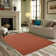 Latitude Run® Solid Color Custom Size Runner Area Rugs Rust