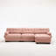 Canapé modulaire modulaire, canapé Cloud, canapé en L avec repose-pieds mobile, sièges profonds modernes pour le salon, canapé 3 places surdimensionné, canapés confortables en flanelle pour chambre à coucher, 5 coussins-1037213404
