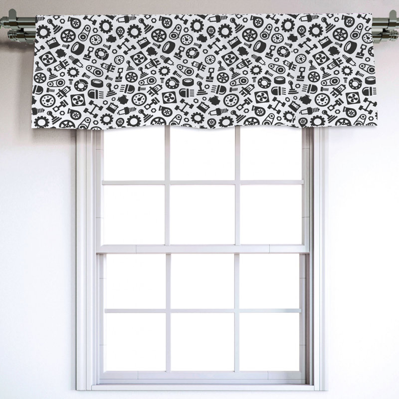 Sateen Ruffled Window Valance