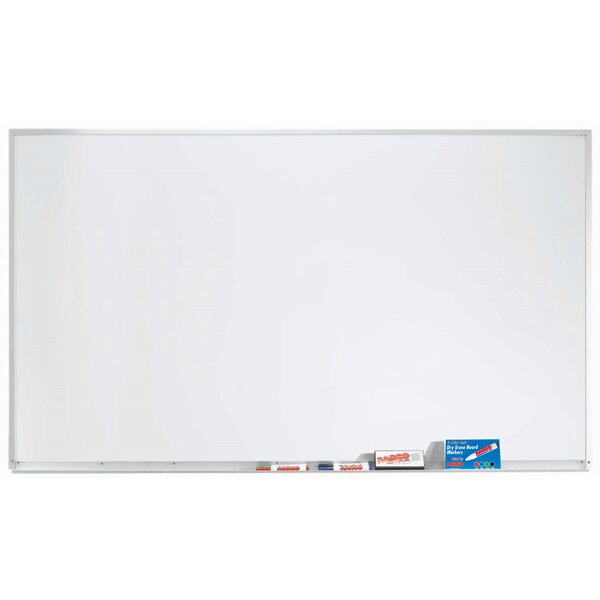 Lorell® Magnetic Dry-Erase Whiteboard Easel, 48 x 72, Aluminum Frame With  Silver Finish