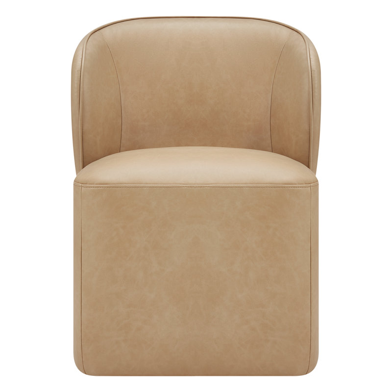 Chaise rembourrée Niha, Tanné