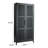 Rowan Mango Wood and Cane Cabinet with 3 Shelves and 2 Doors-1000565291