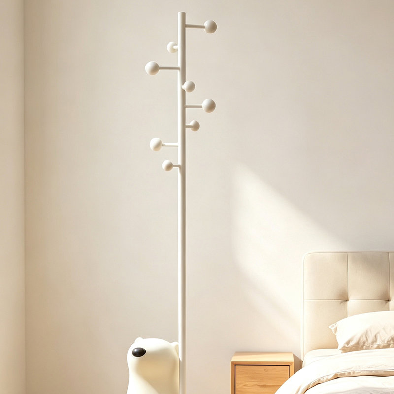 Bear Shaped Coat Rack with Resin Base