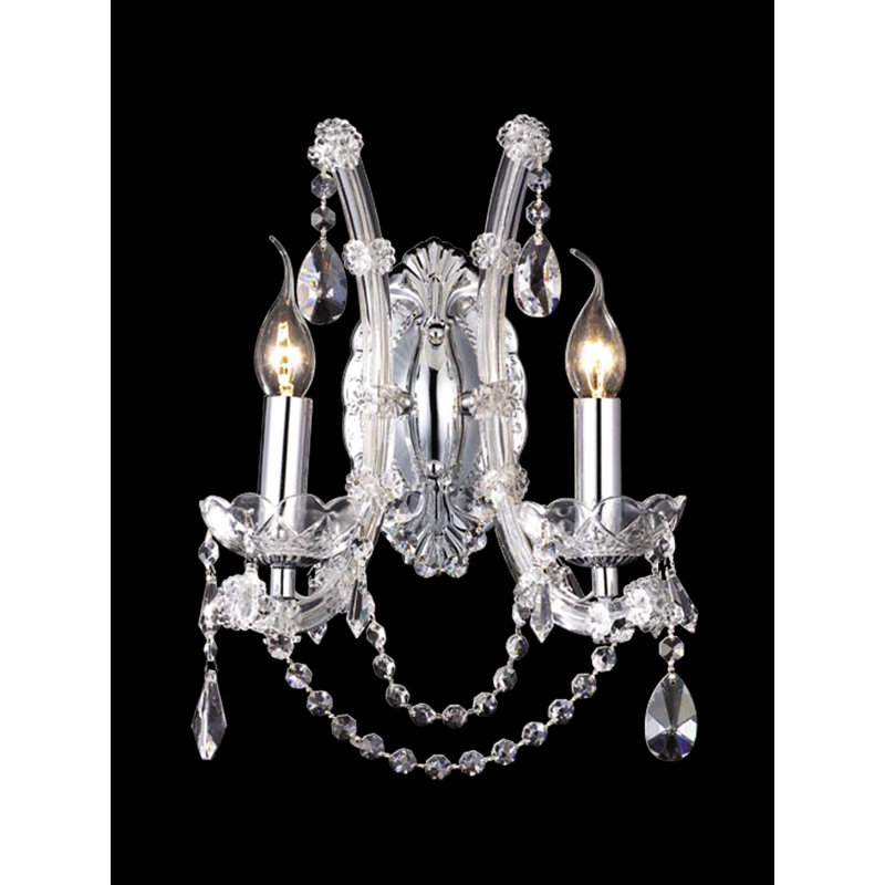 Doyle Crystal Candle Wall Light