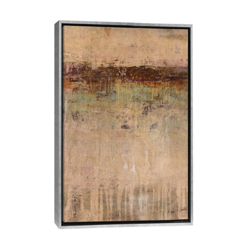 " Distant Spaces " by Julian Spencer, No Mat, 40" H x 26" W x 1.5" D, Silver Framed