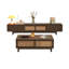 Rubberwood TV Stand & Coffee Table Set-110405576