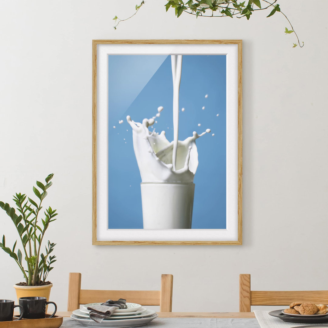 Gerahmtes Poster Milk