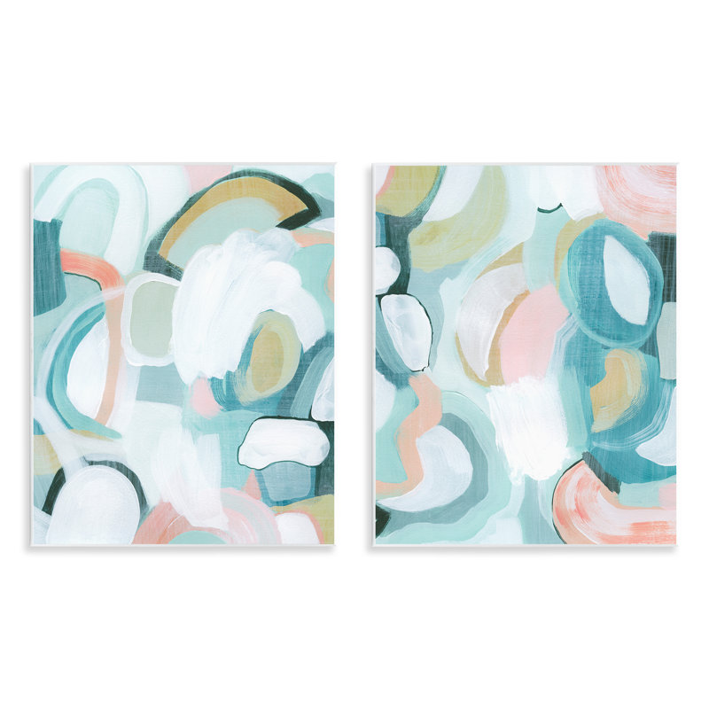 Ensemble de plaques murales bleues par Grace Popp