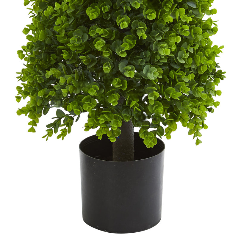 Topiaire d'eucalyptus artificiel en pot, H 36 po x l 14 po x P 14 po