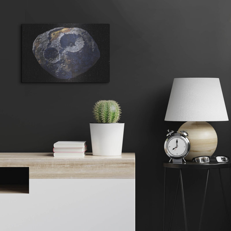 «Asteroïde», art mural en métal, H 16 po x l 24 po