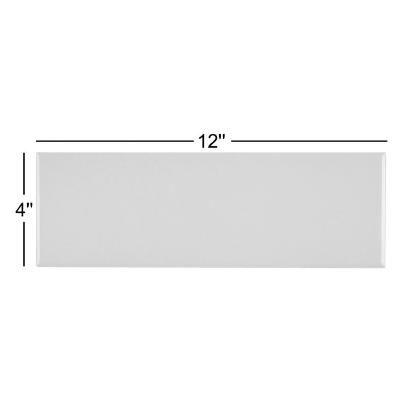 Carreau de céramique pour mur et plancher 4 po x 12 po Berkeley, Gris architectural