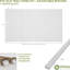 Ensemble de panneaux muraux réglables en PVC H 47 po x T 1/2 po avec lattes l 1 po, non fini (contient 42 lattes)-1098397511