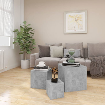 Gobind Block Square Nesting Side Tables