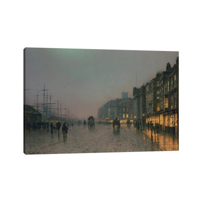 Liverpool Docks from Wapping, c.1870, by John Atkinson Grimshaw – Wrapped Canvas Photograph Print