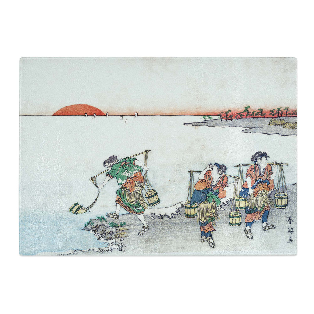 Tempered Glass Water Carriers by Katsukawa Shunko Chopping Board
