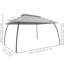 Pavillon de jardin 10 pi x 13 pi avec filet, beige Grande et spacieuse pour 8 personnes. Toit ventilé, jardin à cadre en acier, pelouse, terrasse dans la cour. Assemblage du pavillon de jardin, filet à baldaquin beige. 2 nécessaires