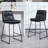 Radee Upholstered Counter Stool with Metal Frame-1151420035-1151420034