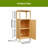 41 Inch Multi-scene Use Large Capacity Single Door Locker With One Shelf
