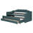 Twin Size Upholstered Daybed With Trundle And Three Drawers, Guest Bed-368639814