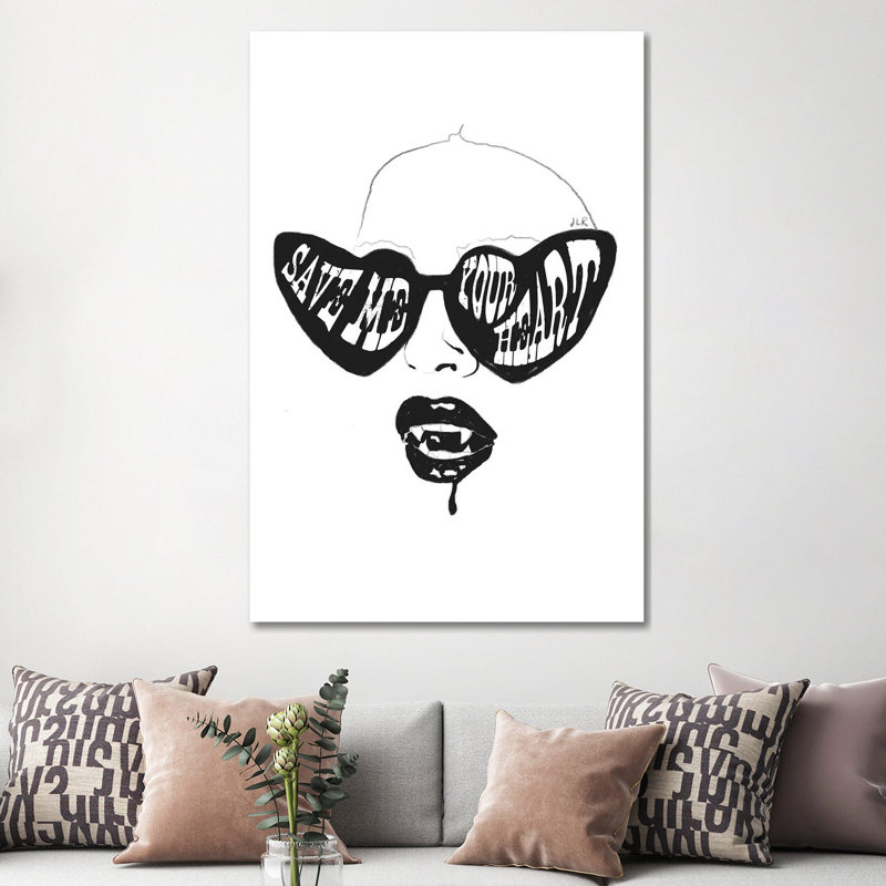 Save Me Your Heart by Jenny Rome - Gallery-Wrapped Canvas Giclée on Canvas, Wrapped Canvas
