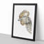 Head of a Chicken by Jean Bernard - Picture Frame Drawing Print-55579903-55579911