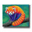 «Red Panda Rainbow» par Rebecca Wang, art mural sur toile
