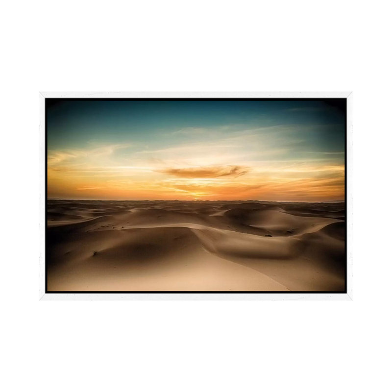 Sahara Desert LIII. 1 Piece Wall Art on Canvas, 101.6 cm H x 66.04 cm W, White Framed