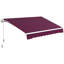 Auvent de terrasse rétractable en polyester Outsunny-98552288-98552289