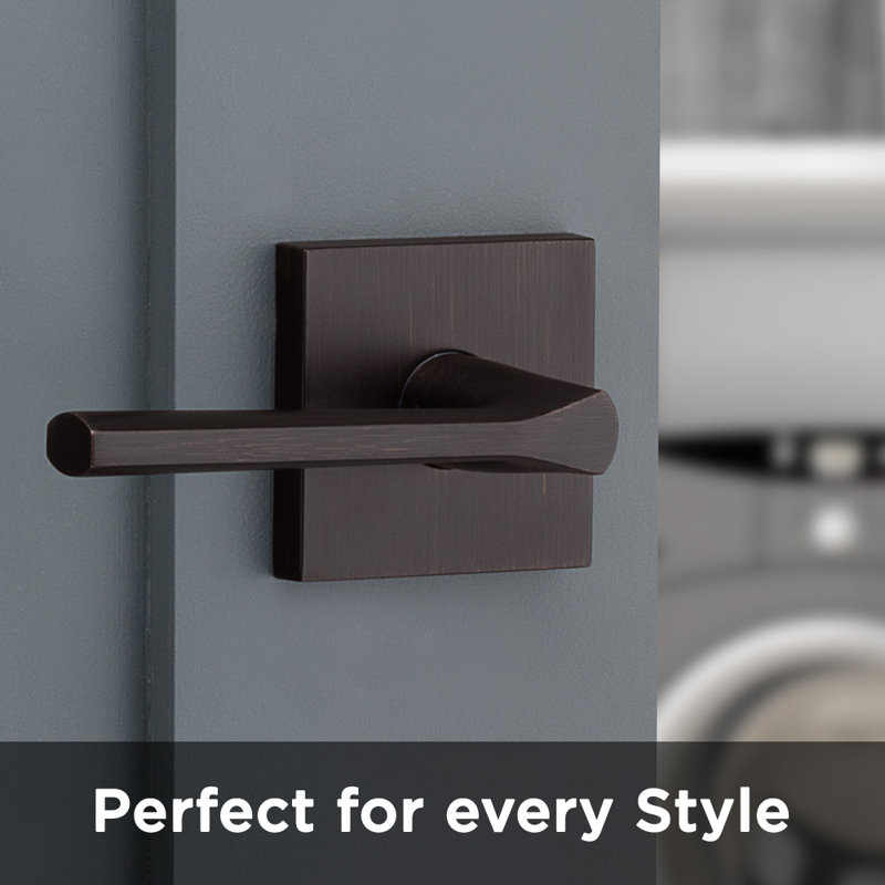 Lisbon Passage Door Lever, Venetian Bronze