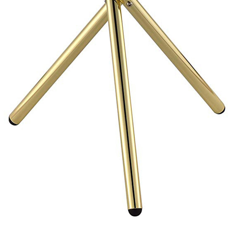 Compton Martin Glass Top End Table, Glass, Gold