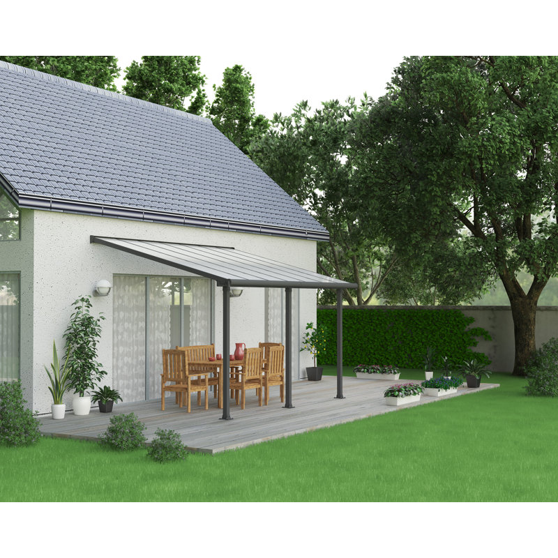 Olympia 4.3m W x 3m Awning, Grey